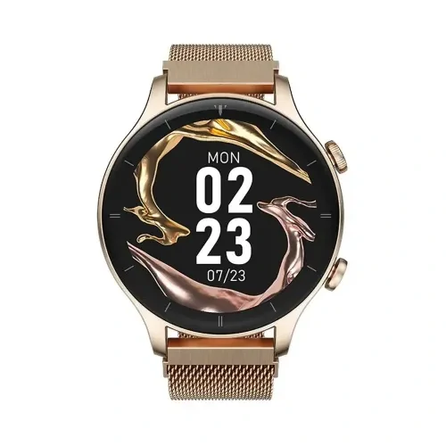 G-Tide R1 Calling Smart watch with SpO2 - Classic Gold