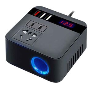 TOHAYIE 150W Car Power Inverter 12V to 220V Digital Converter Auto Charger Converter Adapter