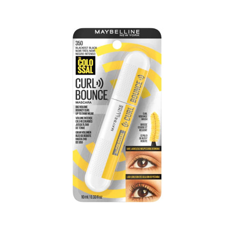 Maybelline The Colossal Curl Bounce Washable Mascara - 350 Blackest Black (USA)