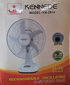 Kennede Rechargeable Fan- KN-1914