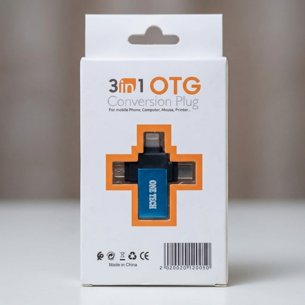 3-in-1 USB 3.0 OTG Conversion Plug