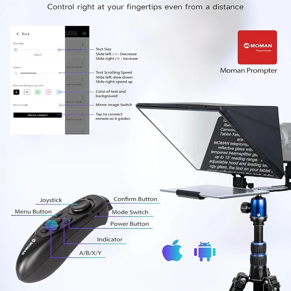 Moman MT16 16-Inch Ultra HD Teleprompter
