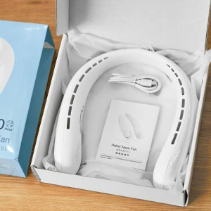 WiWU FS02 Rechargeable Neck Fan 4000mAh-White