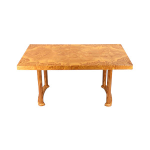 Dining Table 4 Seat Rtg Plas Leg S.Wood
