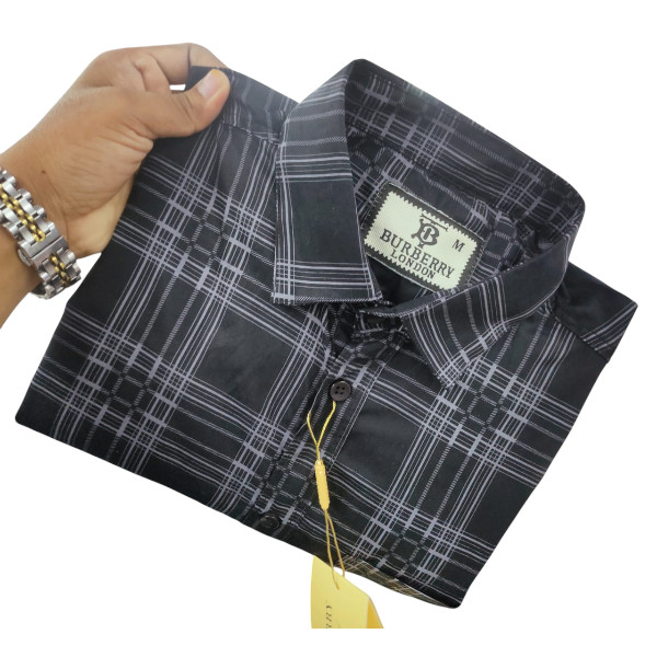 Stylish Cotton Full Sleeve Check Shirt