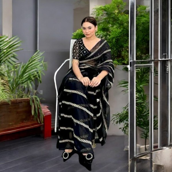 Elegance Embroidered Saree