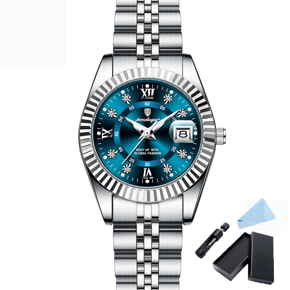 Poedagar 910 Model Fashion Watch for Men (Butterfly Lock)